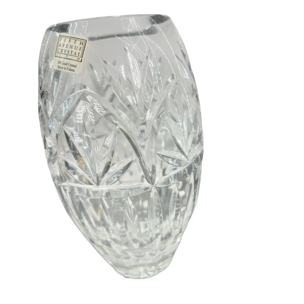 Fifth Avenue Crystal 24% Lead Crystal Vase Made in Poland‎